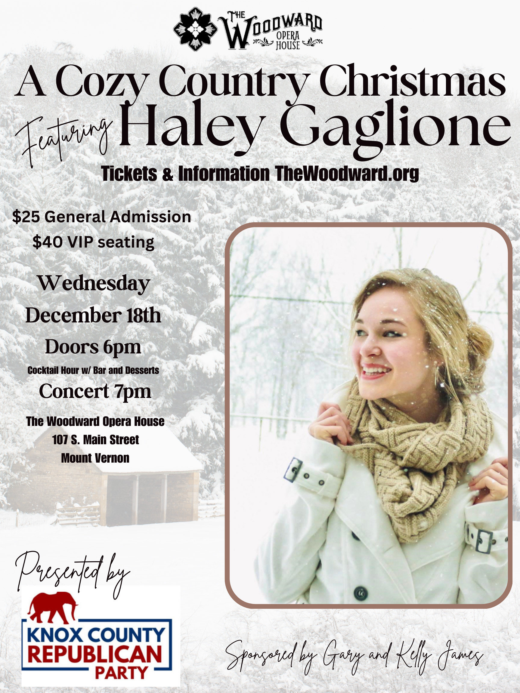 A Cozy Country Christmas featuring Haley Gaglione