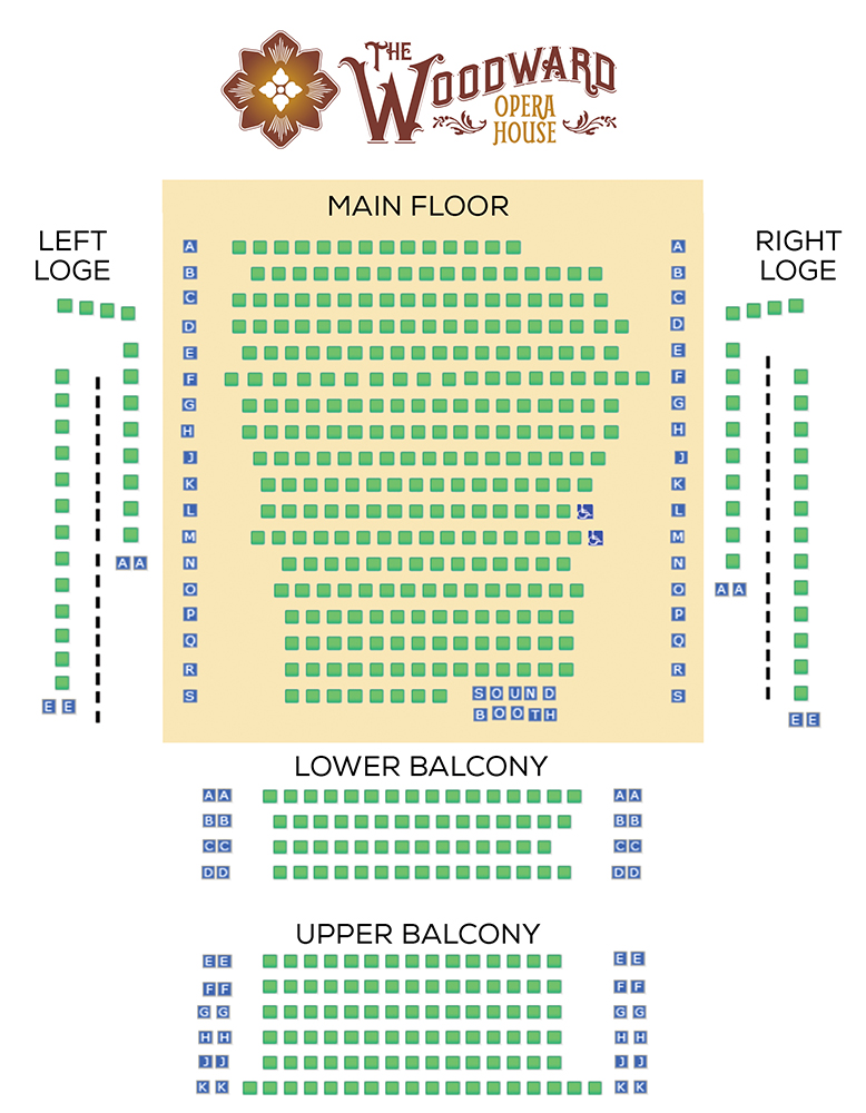 Woodward seating chart